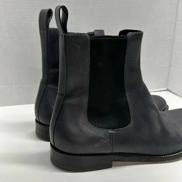 Gucci Leather Chelsea Ankle Boots Pull On Casual Shoes Gray Men's 11.5 247492 - Picture 4 of 14